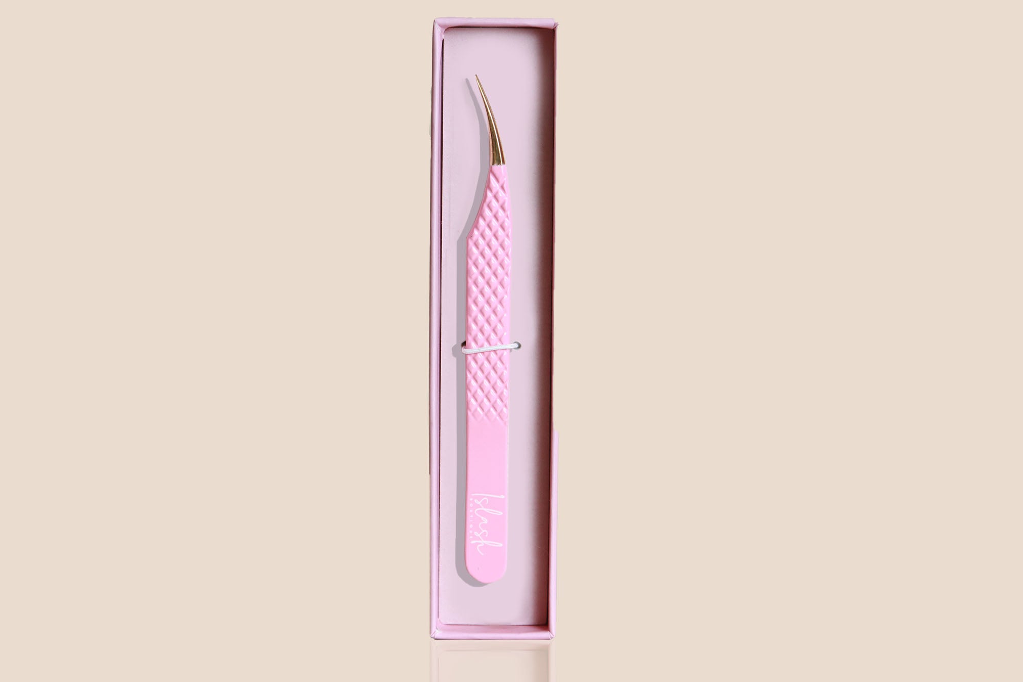 Moon Shape Tweezer - PASTEL PINK | Nano Grip