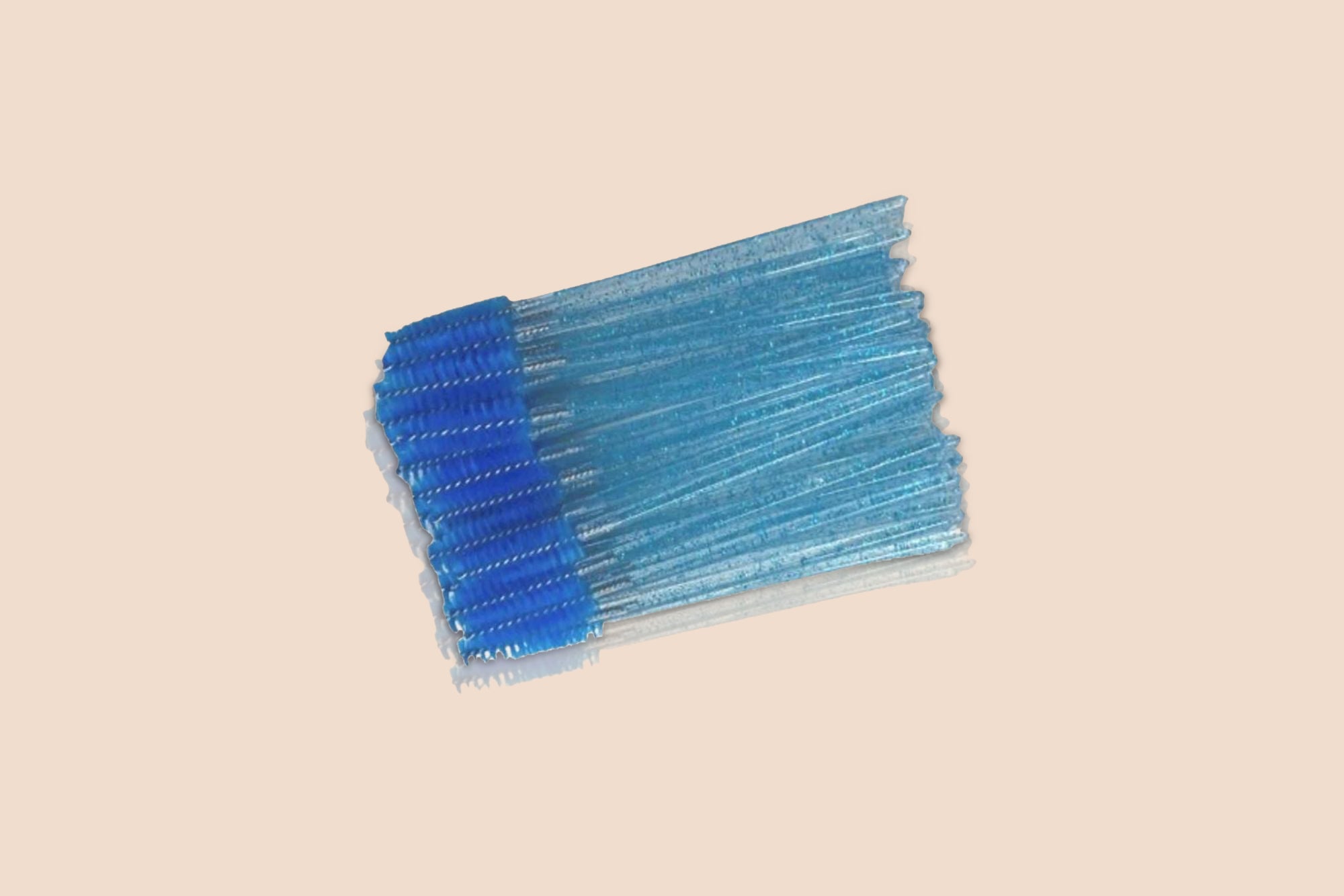 Blue Glitter Disposable Mascara Wands