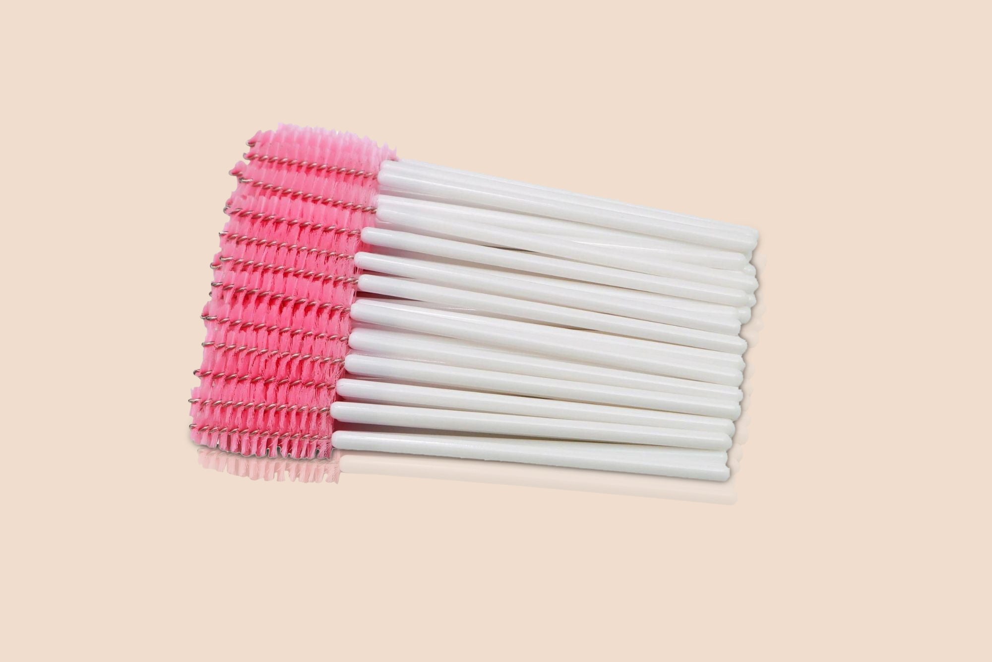 White & Pink Disposable Mascara Wands